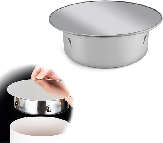 0XBIT Chimney hole cover, 100mm stainless steel stove pipe, round chimney cover, thickened stove tube cover, suitable - ShopVlot