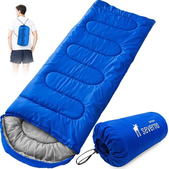 1-Persoons Winter Slaapzak – Extra Warm & Thermisch, -30°C tot 20°C – Zware Outdoor Slaapzak met Ritssluiting, Polyester, Voor Camping, Backpacken & Noodsituaties van Merkloos
