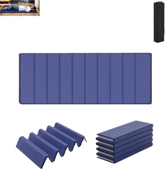 1 stuk - Draagbare slaapmat voor buiten - Ultralichte waterdichte yogamat - Opvouwbare slaapmat - Antislip slaapmat van 25 mm - Slaapmat met opbergtas - Compacte kampeerslaapmat - Geschikt voor wandelen, kamperen, reizen en yoga