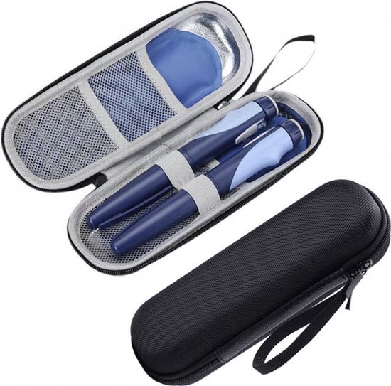 1 Stuk Insulinekoelbox + 2 zakjes koelvloeistof - Diabetische koeltas - Koeltas - Diabetische box - Diabetische tas - Diabetische box - Insulinespuit - Reisbox van Merkloos