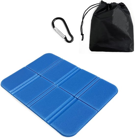 1 stuks Vochtbestendige opvouwbare outdoor zitkussen, draagbare isolatie waterdichte schuim zitkussen voor camping uitstapjes buiten reizen (Blauw)