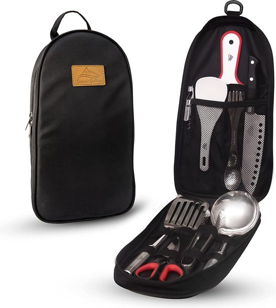 10-delige Keukenaccessoiresset voor Kamperen, Irritant, Walk, Kookgerei voor Kampeerders, Waterproof, Draagbare, Grill Accessoires, Vaatwasmachinebestendig, Tuin en Festivals van Irritant