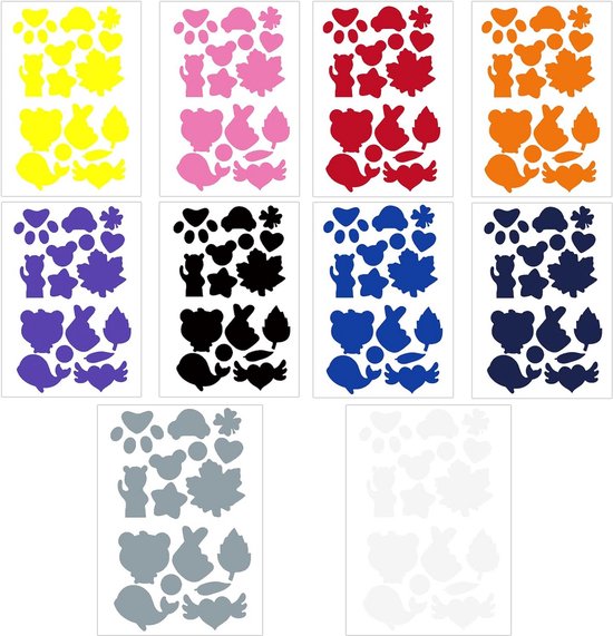 10 Meter Zelfklevende Waterdichte Nylon Reparatie Patches Set voor Jassen en Tenten - 10 Kleuren van Merkloos