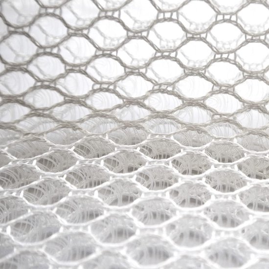 10 mm Air Mesh Stof 100% Polyester - 410 g/m² - 200 cm Breed - Ventilerend, Waterafstotend, Snel Drogend - voor Matrasonderleggers, Bekleding, Camping en Meer van Merkloos