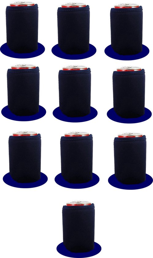 10 st. Navy bier - frisdrank blik koelhoud hoesjes |bierblik hoesjes - Festival - Vakantie - Strand - Carnaval van Balvi