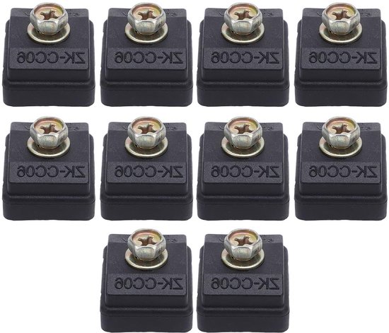 10 Stuks Draadverbinders, Vlamvertragende Isolatie, 50A 400V Hoge Vermogen Kabelsplitter met Isolatie Piercing Klem voor Betrouwbare Verbindingen van Merkloos