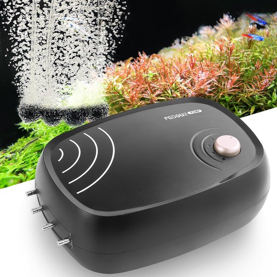 10 W krachtige aquariumluchtpomp: 4-outlets 320 GPH luchtpomp voor vistank