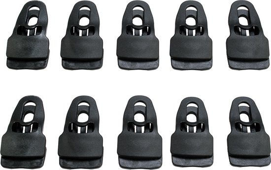 10 x Doekklem Quick clip, platte zeilklem groot van ProPlus