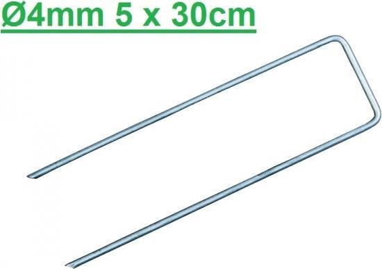 100 stuks Gronddoekpen(nen), kunstgraspen(nen), worteldoekpen(nen) Ø4mm - 5 cm breed en 30 cm lang van Fixpro