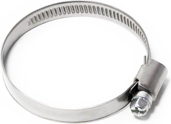 100 stuks - Slangklemmen 10 - 16 mm / breed 9mm / uitvoering W2 van MOTOSPEED.