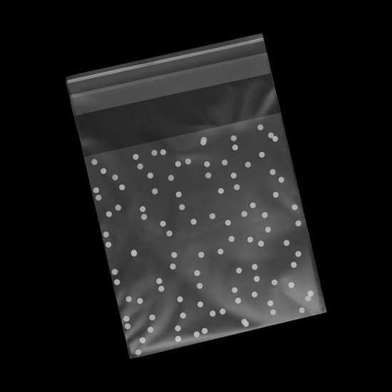 100 stuks transparante snackzakken, zelfsluitende glazen zakken, snoepzakken, transparante matte plastic zakken voor het bakken van koekjes, snoep, snacks, sieraden, chocolade (7x7cm) van Merkloos