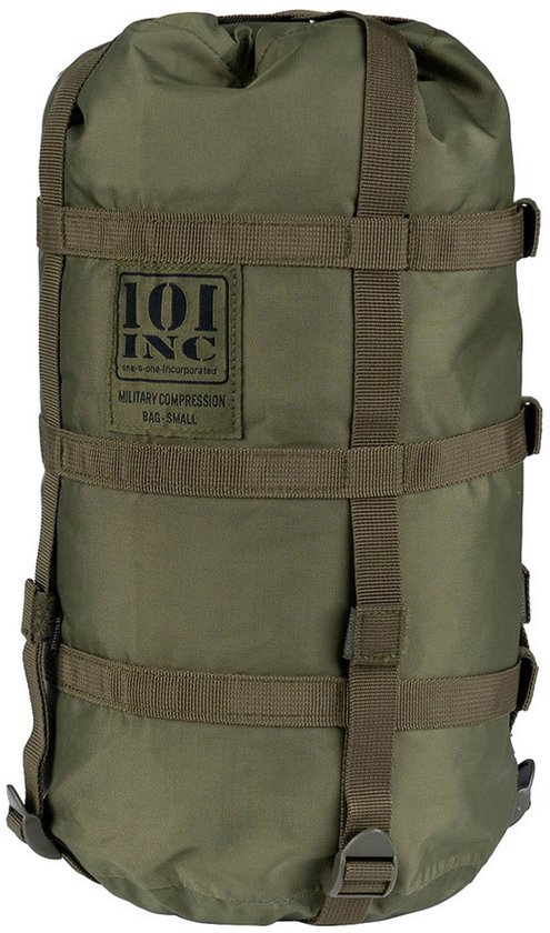 101 Inc compressiezak voor slaapzakken Small 10L, legergroen
