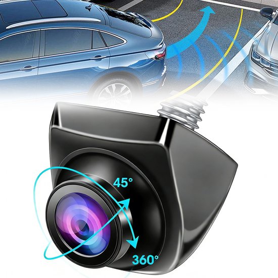 1080P AHD Achteruitrijcamera - 360°+45° Verstelbare Achteruitrijcamera - Universele Camera's Voor Auto's/Vrachtwagens/Suv's/Busjes