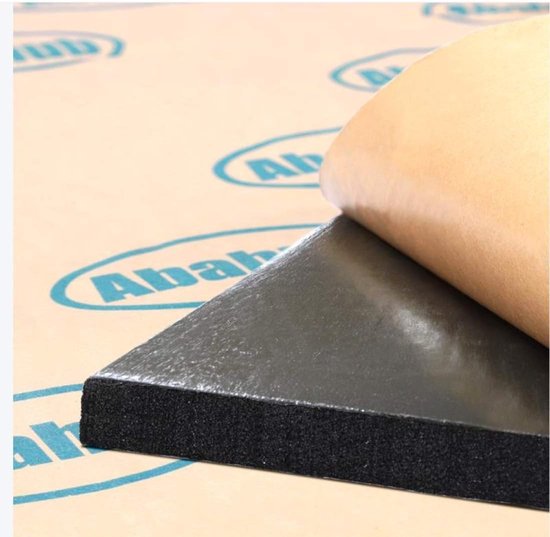 10mm Car Hood Isolatie, Aluminiumfolie Warmte Stralingsmat, Zelfklevend Gesloten Celmateriaal (PE-schuim) voor Geluids- en Warmte-isolatie, 1.49㎡