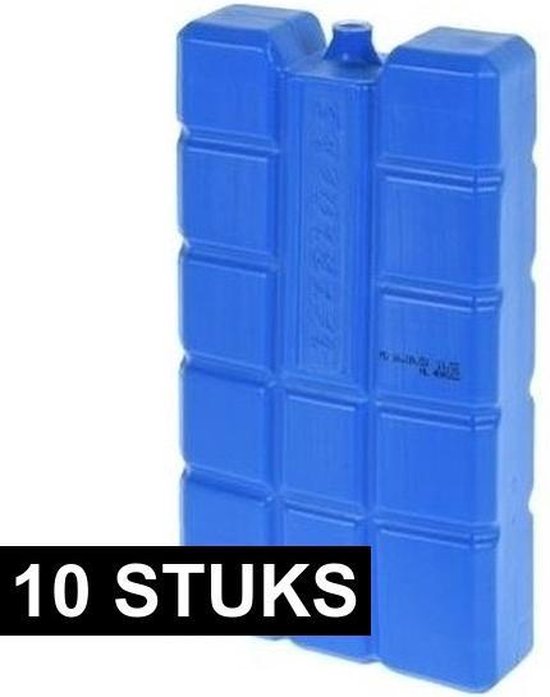 10x Blauwe koelelementen 750 gram - Koelelementen - Koelblokken van Everyday Essentials
