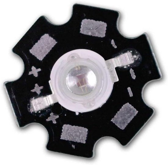 10x krachtige LED-chips 3W, oranje, op aluminium bord, superhelder, brede stralingshoek