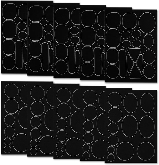 10x Zelfklevende Nylon Reparatiepatches voor Donsjacks en Tenten - Waterdicht en Wasbaar