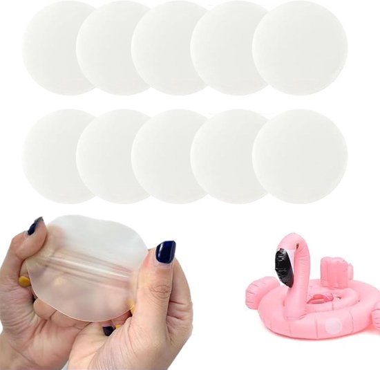 10x Zelfklevende Waterdichte Reparatieset voor Luchtbedden, Boten en Meer