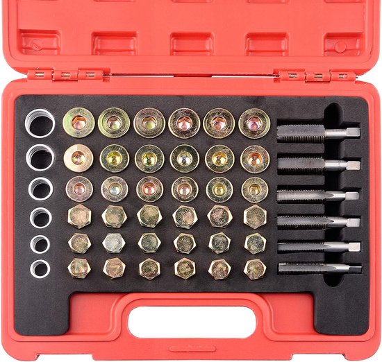 114 stks M13 - M22 Olie Pan Draad Reparatie Kit Sump Versnellingsbak Afvoer Plug Tool Set
