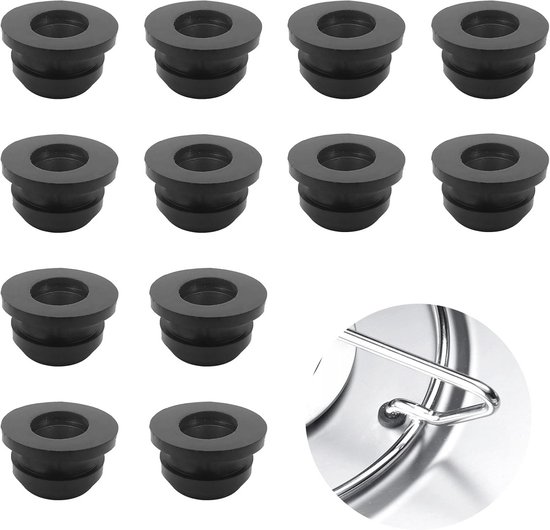 12 Pannendragerrubbers voor Gasfornuis - Silicone Rubberen Doppen voor Kooktoestellen van Merkloos