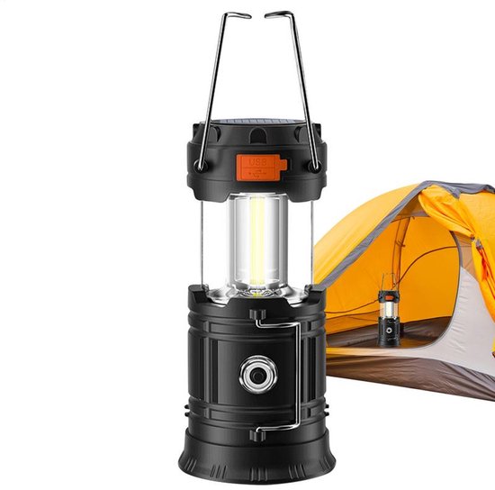 1200mAh handmatige kampeerlamp, hoge helderheid, duurzaam, draagbare kampeeruitrusting, geschikt voor noodgevallen zoals stroomuitval in tenten, Noodzaklamp (oplaadbaar) Geschikt voor noodpakketten. van Merkloos