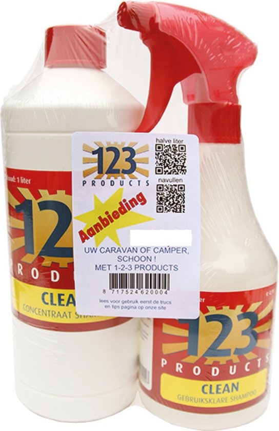 123 Clean Pakket - Schoonmaakmiddelen - Wit van 123 products