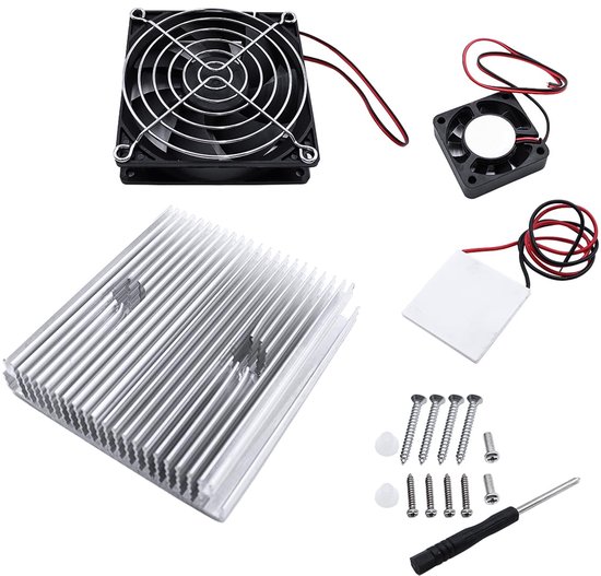 12V DIY thermoelectric Peltier koelkit - mini airconditioner en koelkast module - eenvoudig te installeren - ShopVlot
