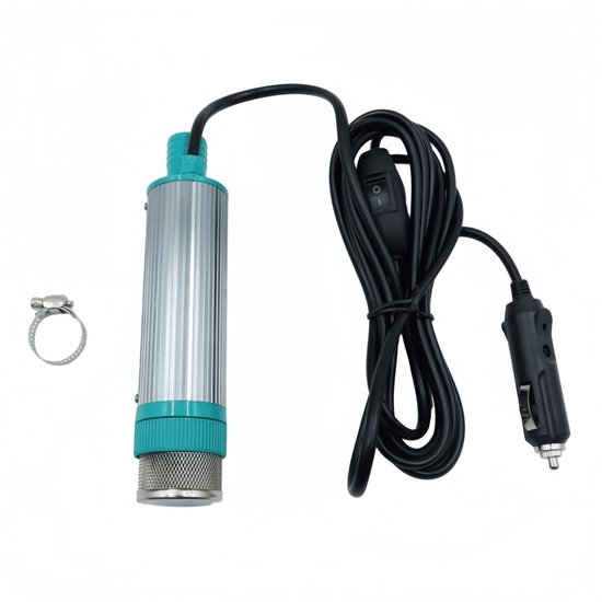 12V draagbare dompelpomp voor brandstofwater, auto-sigarettenaansteker oliepomp met 5m kabel voor diesel, kerosine en water