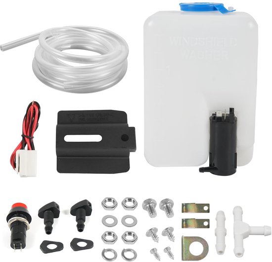 12V ruitensproeierpomp met pomp, universele waswatertank met pomp 110943769329
