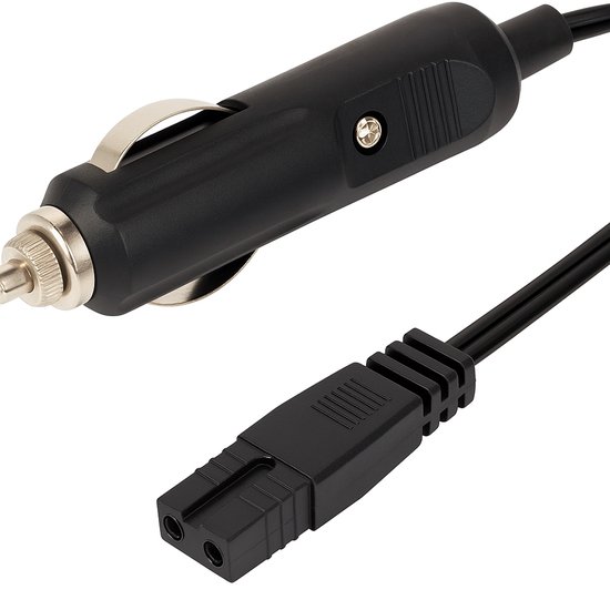 12V/24V Koelbox Voedingskabel - 2 Meter Stroomkabel voor Auto, Camper en Boot - Geschikt voor Dometic, MobiCool, TropiCool en meer van Jumalu
