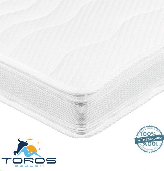 140x200 Topper Topdek Luxe Bamboo - 4D XL HR 45 Koudschuim Topmatras - 11 cm dik van Lunado