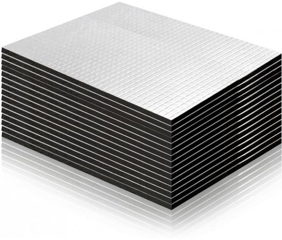 15 stuks geluidsisolerende matten - 250 x 180 x 5 mm, zelfklevend - Voor auto, brandwerend, vochtbestendig en waterdicht