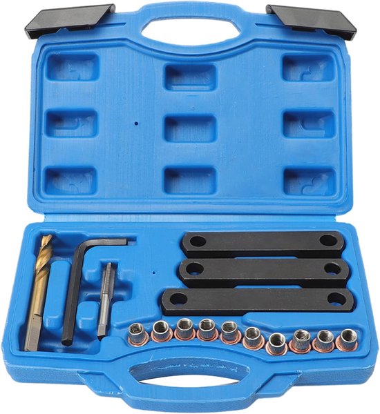 16 stuks compatibel met VAG V*W 0P*EL F0*rd remschroefdraad schroefdraad reparatieset M9 x1.25 schroefdraad reparatieset