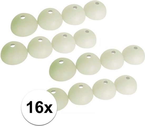 16x Glow in the dark haring beschermkapjes - Kamperen - tent van Bwei