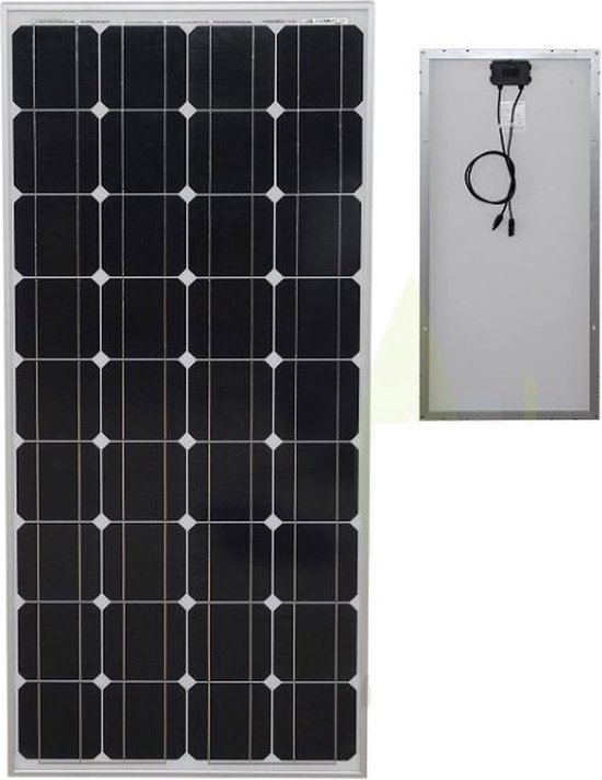 170W Zonnepaneel - mono kristallijne celtechnologie - 12V - daglichtpaneel - Voor camper, boot, caravan, accu, etc van Revoltage