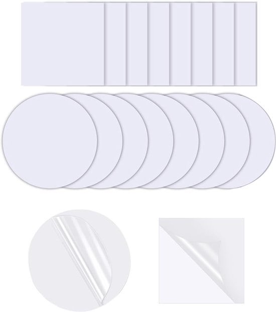 18-delige Reparatietape voor Tent en Luchtbed, Transparante Waterdichte Patches voor Meubels, Zwembaden en Bootaccessoires