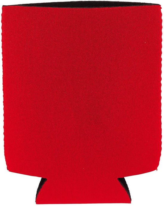 1x blikjes koeler / koelhoud hoesje / bierblik hoesje - rood - Frisdrank/bier blikjes koel houden van Merkloos