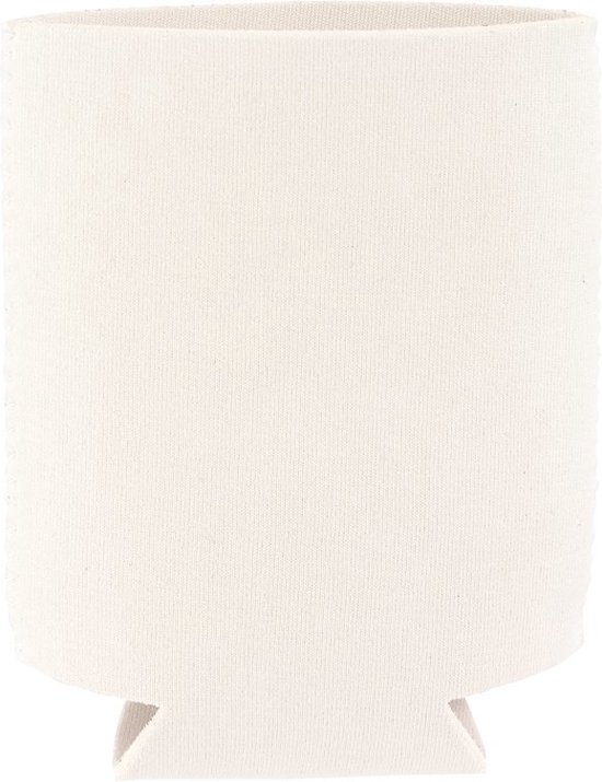 1x blikjes koeler / koelhoud hoesje / bierblik hoesje - wit - Frisdrank/bier blikjes koel houden van BudgetGift.nl