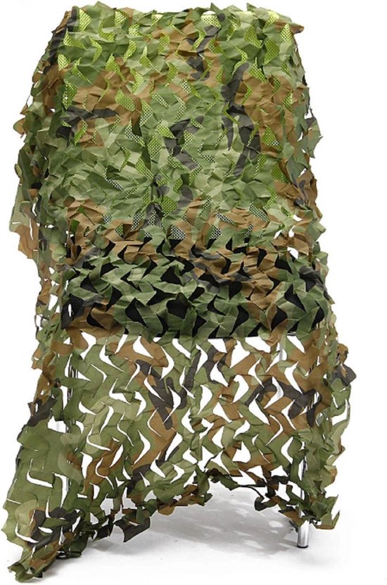 1x0,5 meter camouflage net groen van Benson