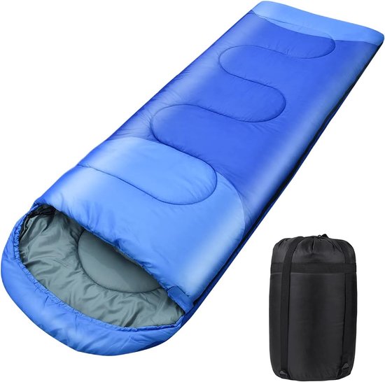 2-in-1 Campingslaapzak 220 x 80 cm - Warm, Ademend en Lichtgewicht voor Lente, Zomer en Herfst