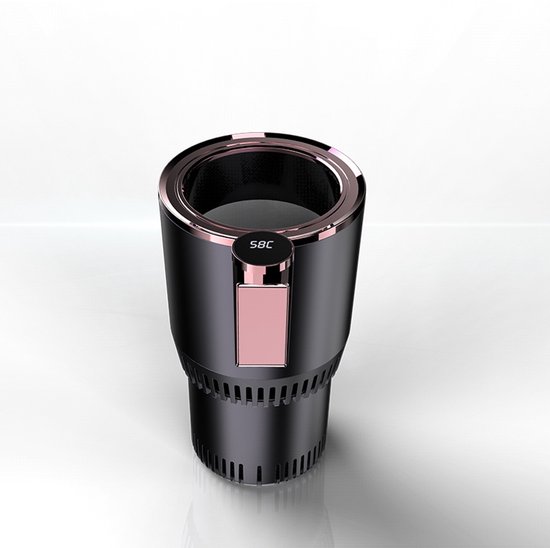 2-in-1 temperatuurregelmok voor autokoeler Smart Cup, verkoelend en verwarmend, bekerhouders voor in de auto -3℃~65℃, temperatuurregeling, draagbare drankkoeler voor in de auto voor forenzen/roadtrippers, vakantie, seizoensgeschenk van Merkloos