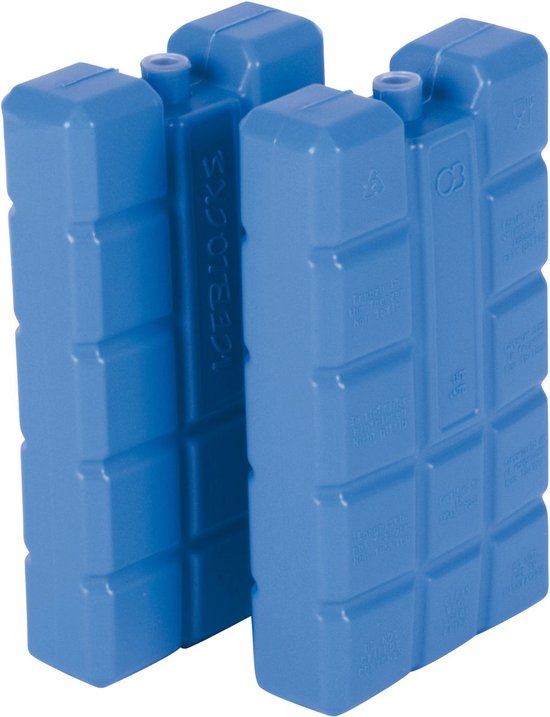 2 Koelelementen blauw - 15 x 8 x 2 cm van Travellife