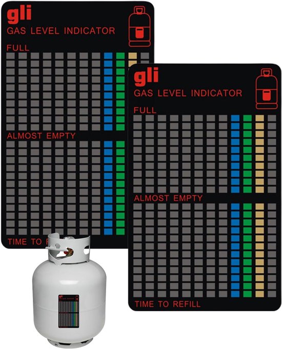 2 magnetic gas level indicators for propane/butane, monitoring the unopened fill level indicator, easy to operate and - ShopVlot