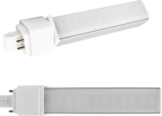 2 Pack G24q 4-pins LED-lamp 9 Watt PL-C 2U retrofit vervanging 18W G24q-2 Gx24q-3 990 lumen 314° Rotate Inbouw GX24q 4-polige gloeilamp Natuurlijk daglicht 4000K warmteafvoer