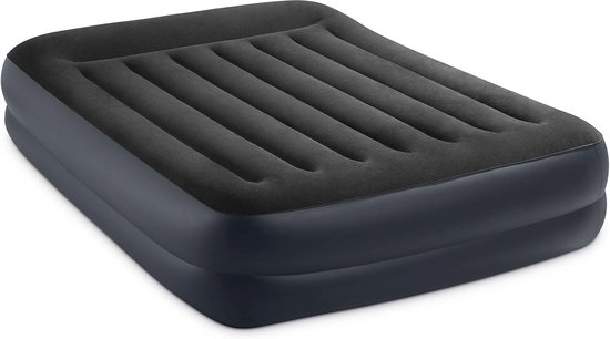 2-Persoons Opblaasbaar Luchtbed met Ingebouwde Pomp - 152cm x 203cm x 42cm van Merkloos