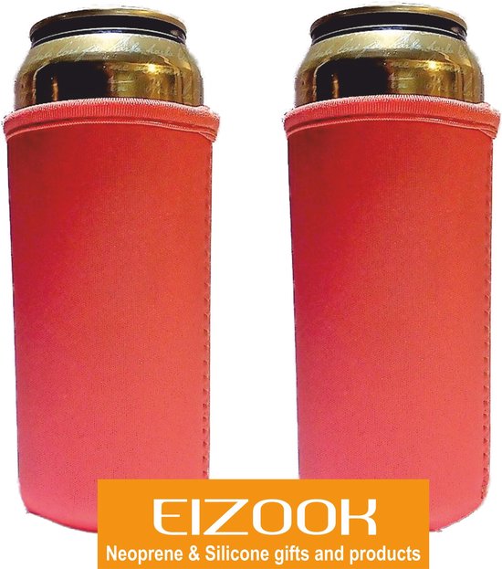 2 st. 50 cl blik Koelhoudhoes - Oranje - 0.5 liter blikhoes van Yipp & Co.