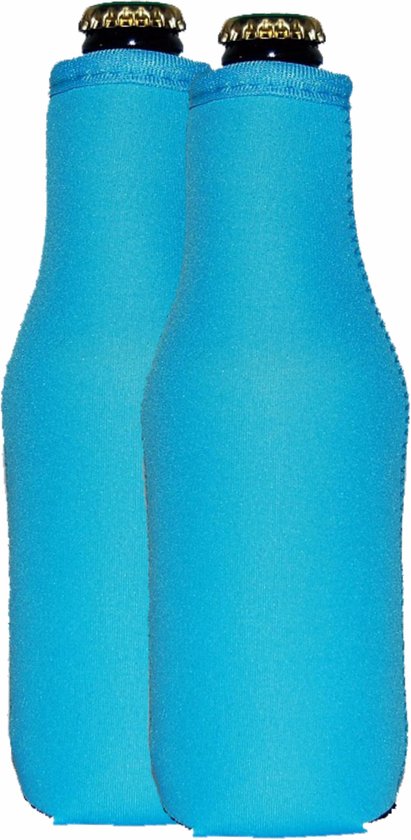 2 st. Bierfles koelhoud hoesje - Exclusief blauw van Out of the Blue