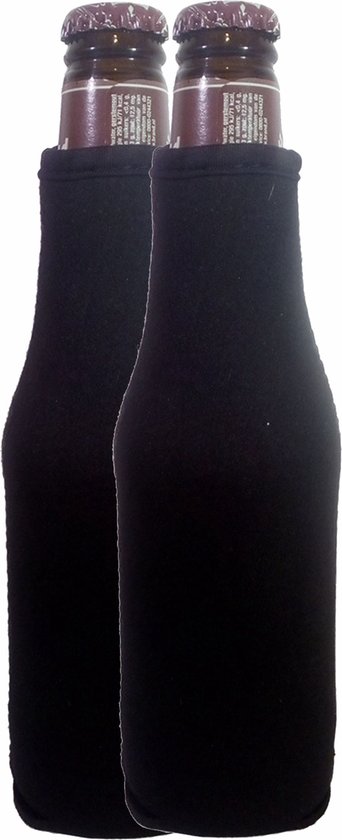 2 st. Bierfleskoelhouder - bierfles - bierfleshouder - Zwart van Balvi