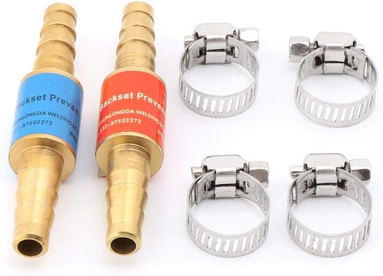 2 stks Pijp Flashback Arrestors van Acetyleen Vloeibaar Gas Propaan & Zuurstof Brandstof - ShopVlot