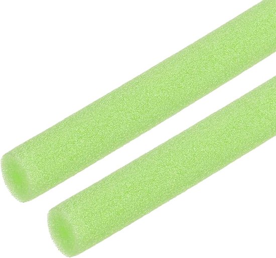 2 stuks 1/5 inch ID buis isolatie schuim, envelop buis schuim 0,59 inch OD rol stang buis 3,3 ft lang - thermische isolatie voor handvat warm water/bescherming gel buis, groen